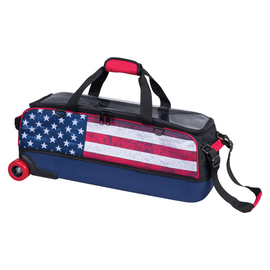 KR Fast American Flag Slim Triple Tote