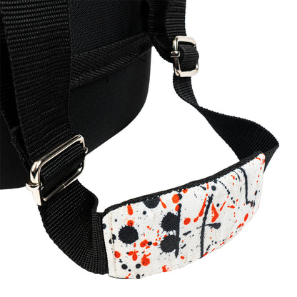 KR Fast White/Black/Red Splash Slim Triple Tote