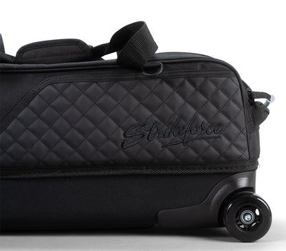 KR Fast Diamond Black Slim Triple Tote