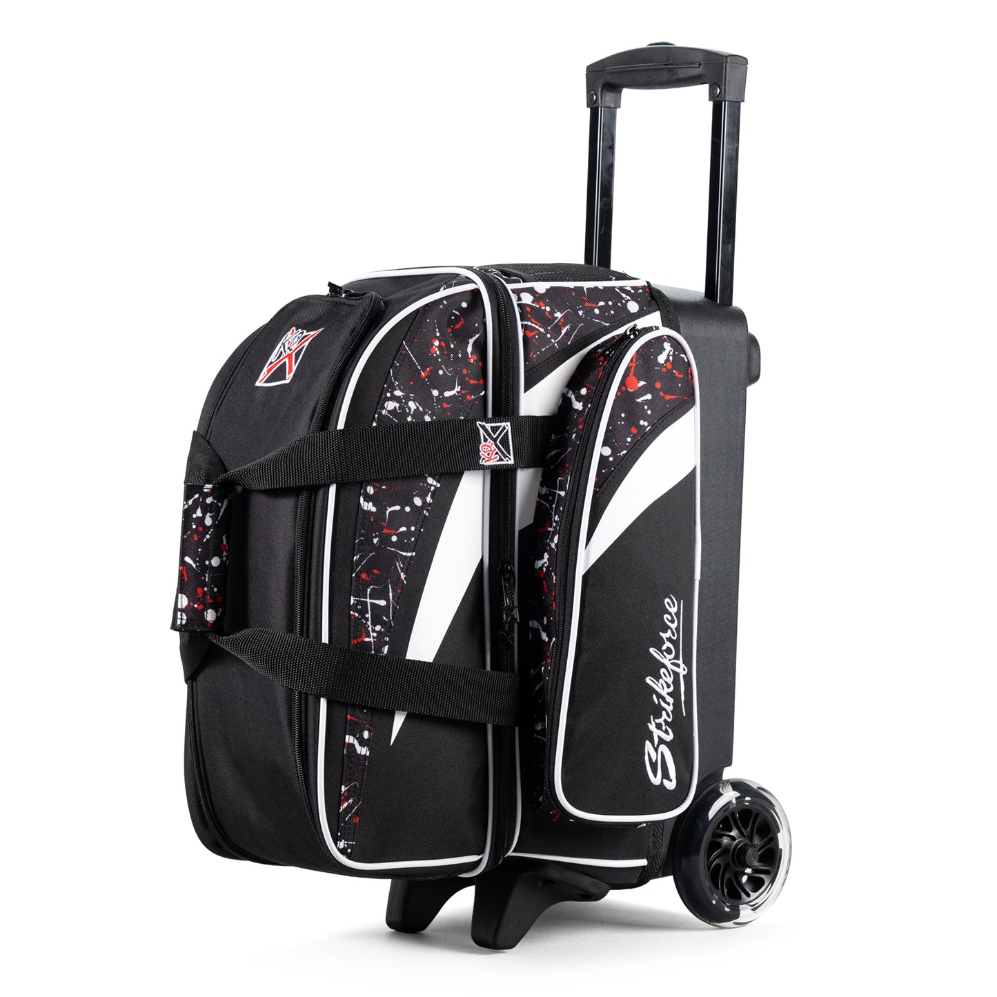 KR Cruiser Black/Red/White Splash Double Roller