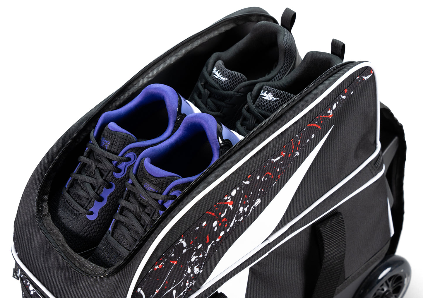 KR Cruiser Black/Red/White Splash Double Roller