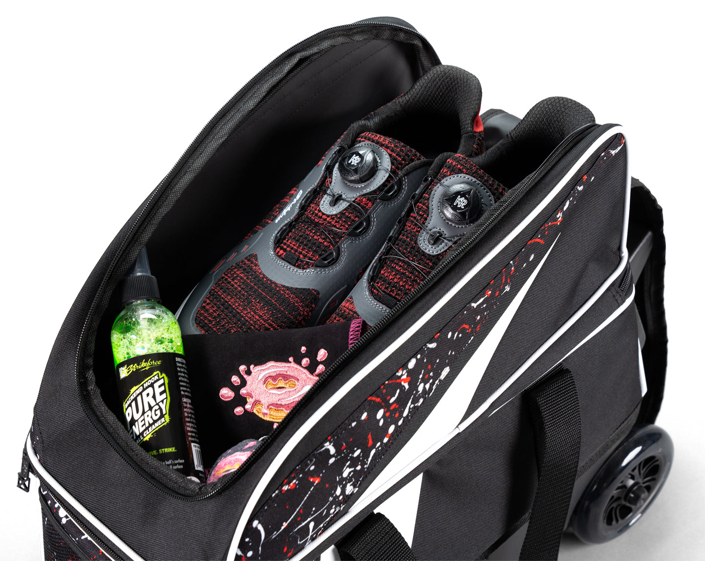KR Cruiser Black/Red/White Splash Double Roller