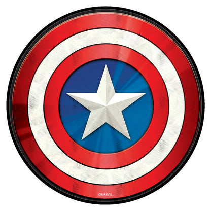 KR Strikeforce Marvel Captain America Shield Round Shammy Leather Pad