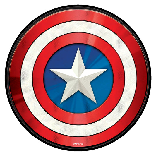 KR Strikeforce Marvel Captain America Shield Round Shammy Leather Pad
