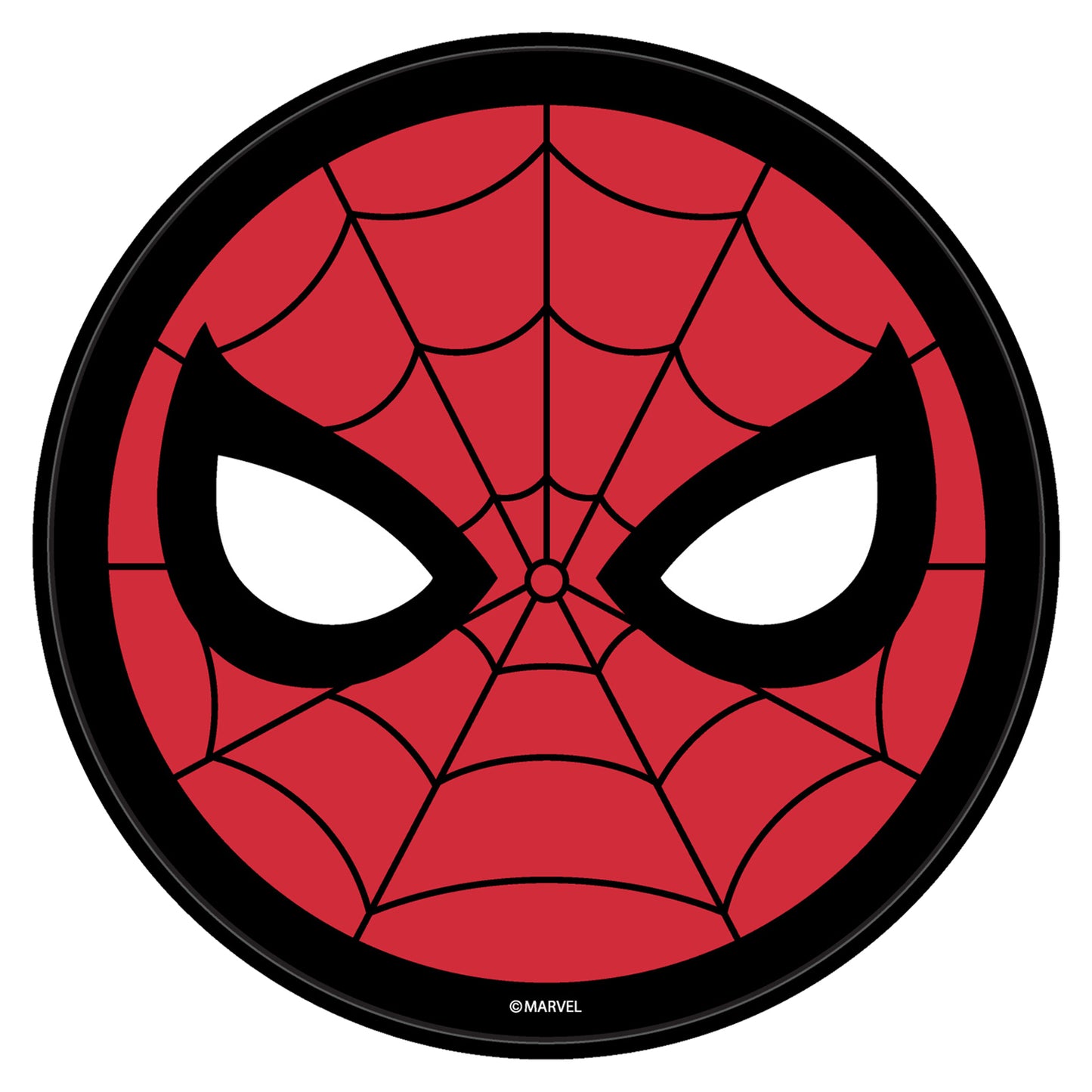 KR Strikeforce Marvel Spider Man Mask Round Shammy Leather Pad