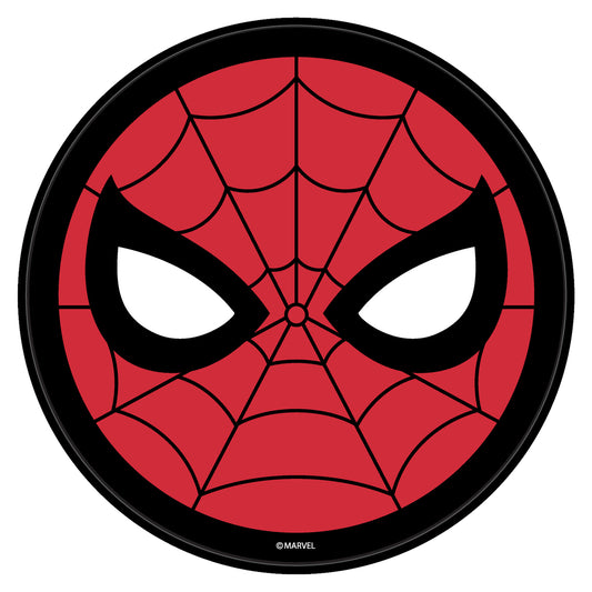 KR Strikeforce Marvel Spider Man Mask Round Shammy Leather Pad