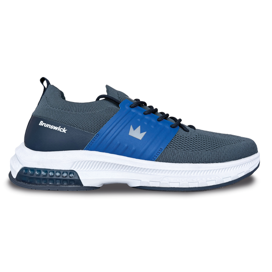 Brunswick Alpha Max Grey/Navy Mens Universal Bowling Shoes