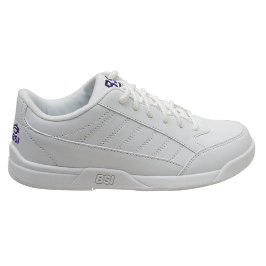BSI Girl's Sport White/Purple Youth Bowling Shoes