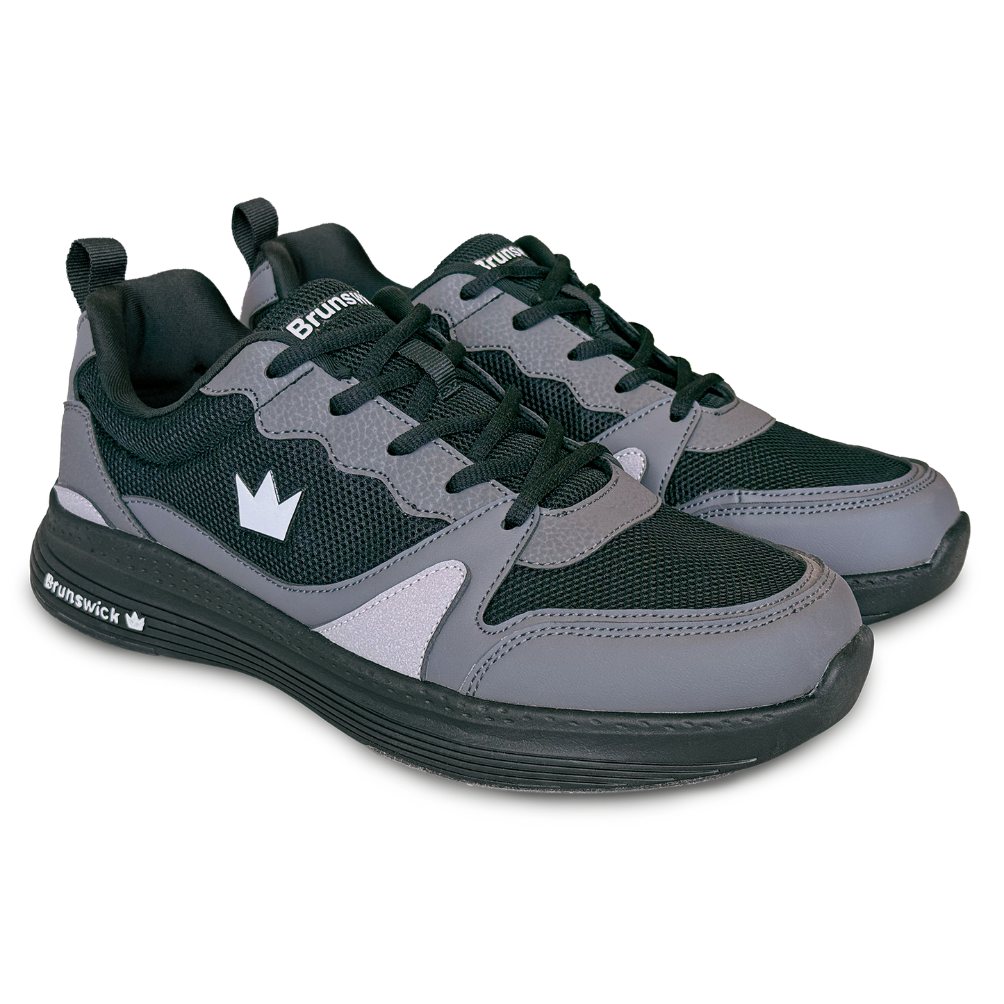 Brunswick Outback Black/Grey Mens Universal Bowling Shoes