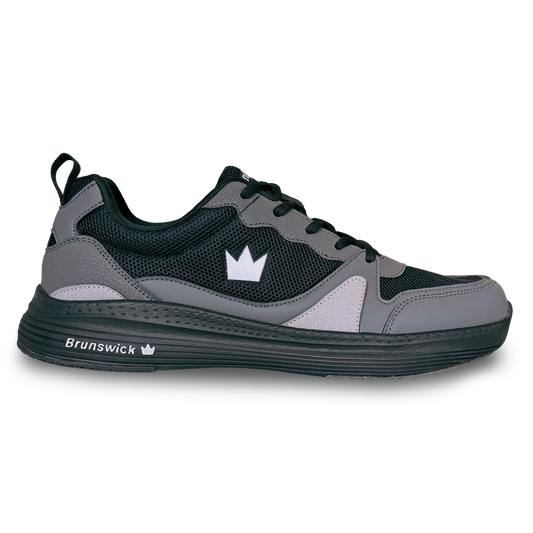Brunswick Outback Black/Grey Mens Universal Bowling Shoes