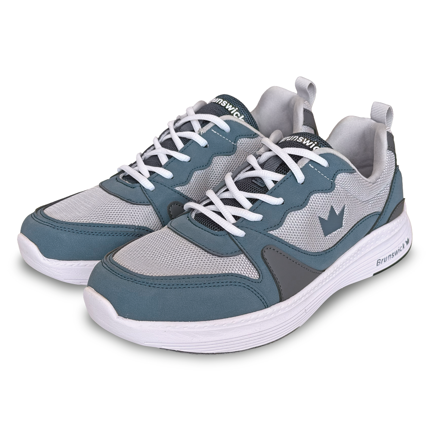 Brunswick Outback Grey/Blue Mens Universal Bowling Shoes