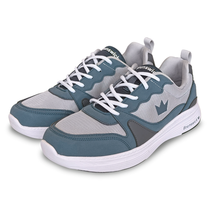 Brunswick Outback Grey/Blue Mens Universal Bowling Shoes
