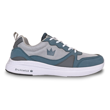 Brunswick Outback Grey/Blue Mens Universal Bowling Shoes
