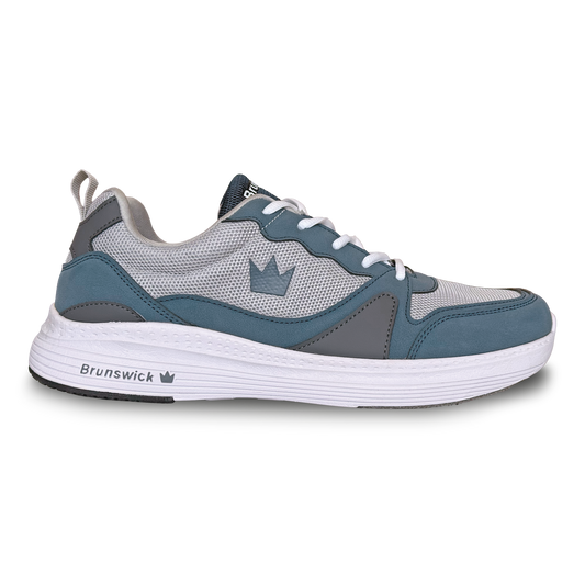 Brunswick Outback Grey/Blue Mens Universal Bowling Shoes