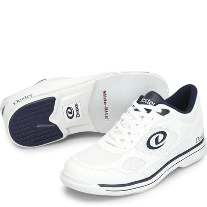 Dexter Randy White/Navy Mens Bowling Shoes