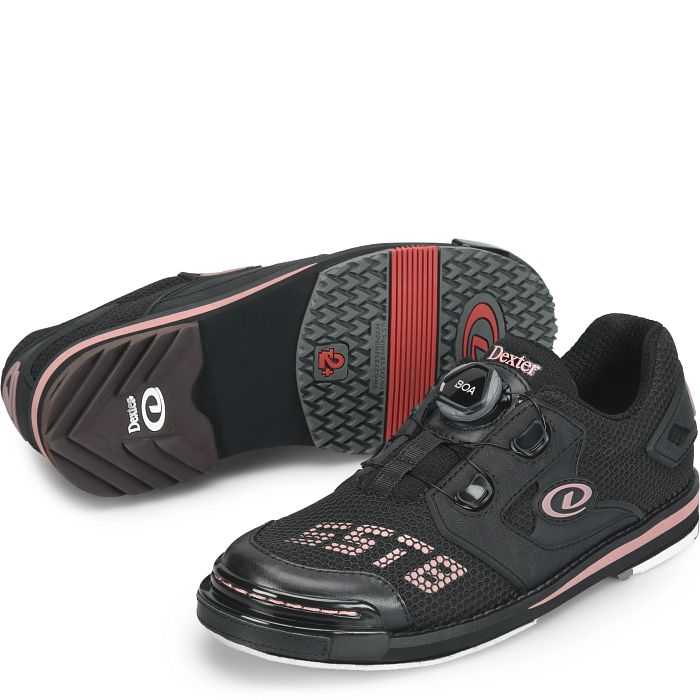 Dexter SST 8 Power Frame BOA Black/Dusty Rose Women's Bowling Shoes