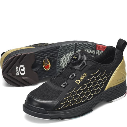Dexter T.H.E. C9 Knit BOA Black/Gold Men's Bowling Shoes