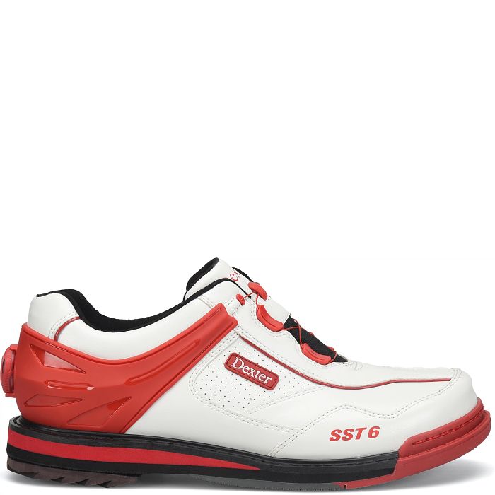 Dexter SST 6 Hybrid BOA White/Red Mens Bowling Shoe