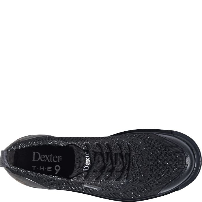 Dexter T.H.E 9 Knit ST Black/Silver Women's Bowling Shoes