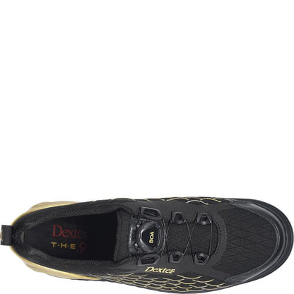 Dexter T.H.E. C9 Knit BOA Black/Gold Men's Bowling Shoes
