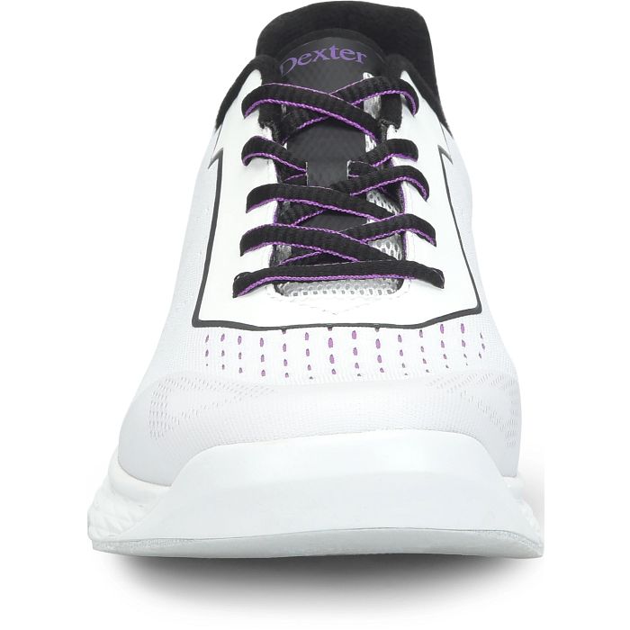 Dexter Trixie White/Black/Purple Womens Bowling Shoes