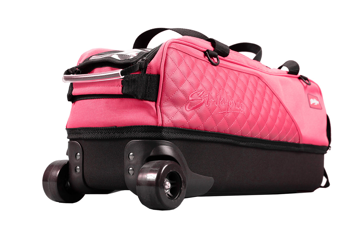 KR Fast Diamond Limited Edition Pink Slim Triple Tote w/ Shoe Pouch