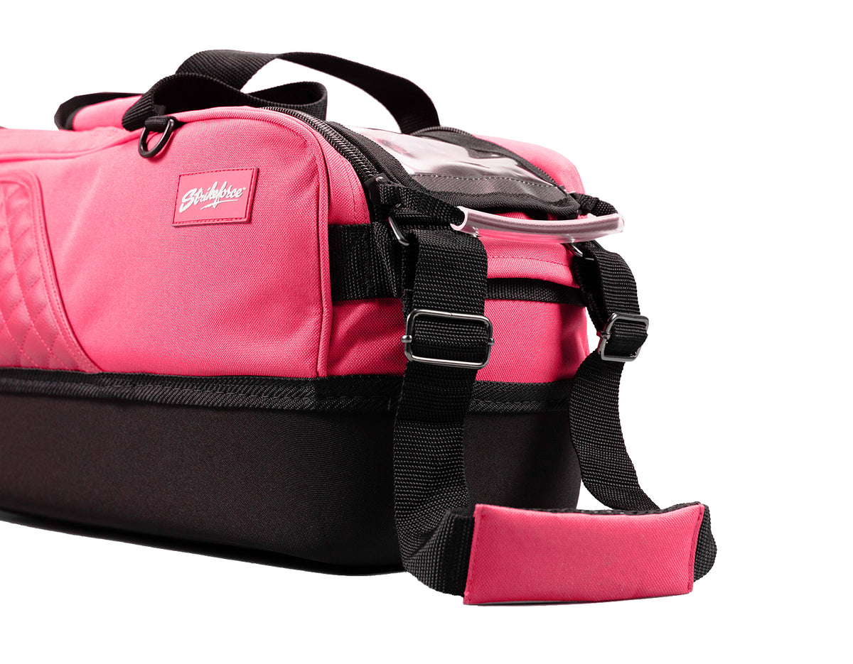 KR Fast Diamond Limited Edition Pink Slim Triple Tote w/ Shoe Pouch