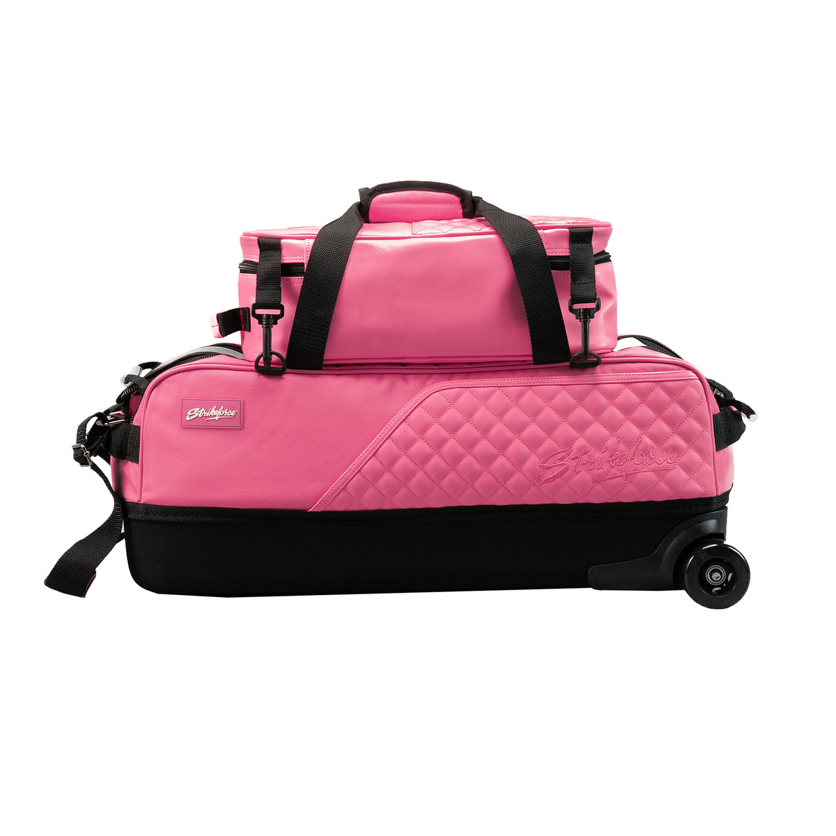 KR Fast Diamond Limited Edition Pink Slim Triple Tote w/ Shoe Pouch