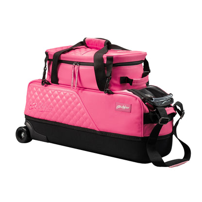 KR Fast Diamond Limited Edition Pink Slim Triple Tote w/ Shoe Pouch