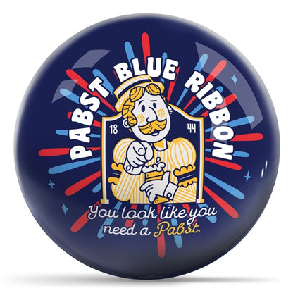 Pabst Blue Ribbon Need a Pabst? - OTB Bowling Ball