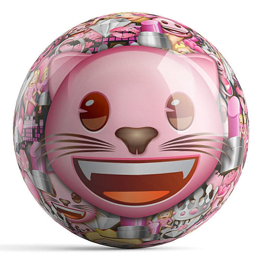 Emoji Cats Rule OTB Bowling Ball