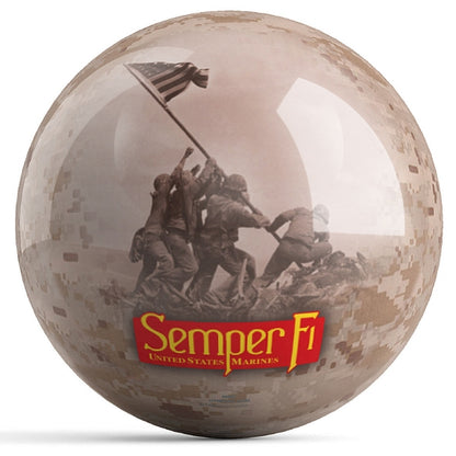 Marines Iwo Jima OTB Bowling Ball