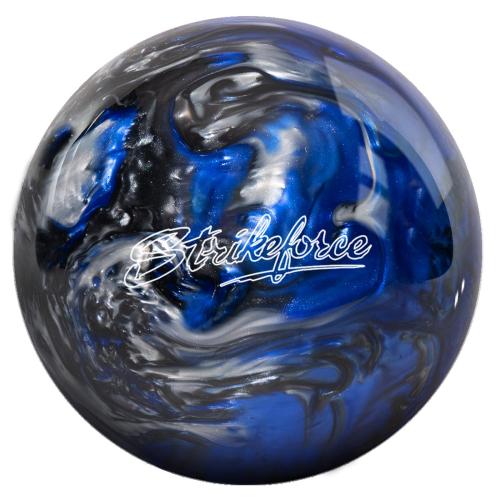 KRS Polyester Blue/Black/Silver Bowling Ball