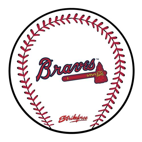 KR Strikeforce - MLB Round Rubber Shammy - Atlanta Braves