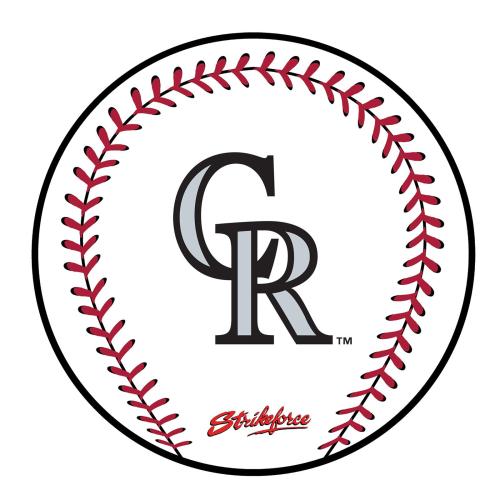 KR Strikeforce - MLB Round Rubber Shammy - Colorado Rockies