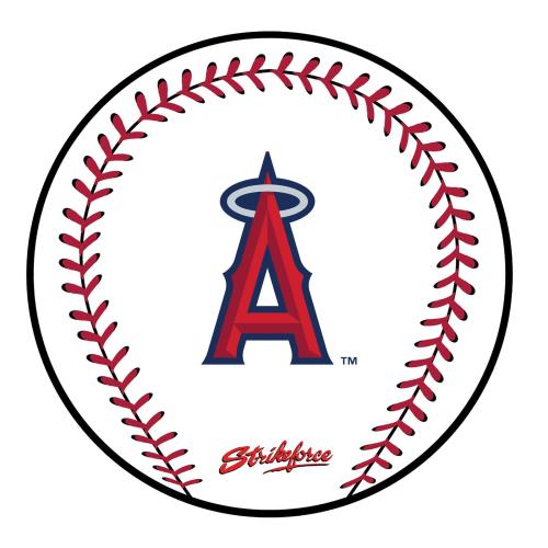 KR Strikeforce - MLB Round Rubber Shammy - Los Angeles Angels