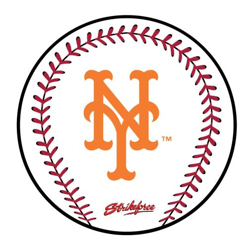 KR Strikeforce - MLB Round Rubber Shammy - New York Mets