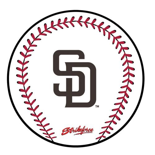 KR Strikeforce - MLB Round Rubber Shammy - San Diego Padres