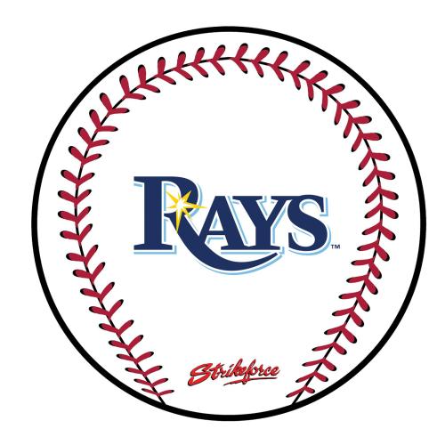 KR Strikeforce - MLB Round Rubber Shammy - Tampa Bay Rays