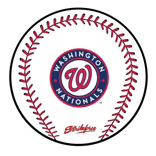 KR Strikeforce - MLB Round Rubber Shammy - Washington Nationals
