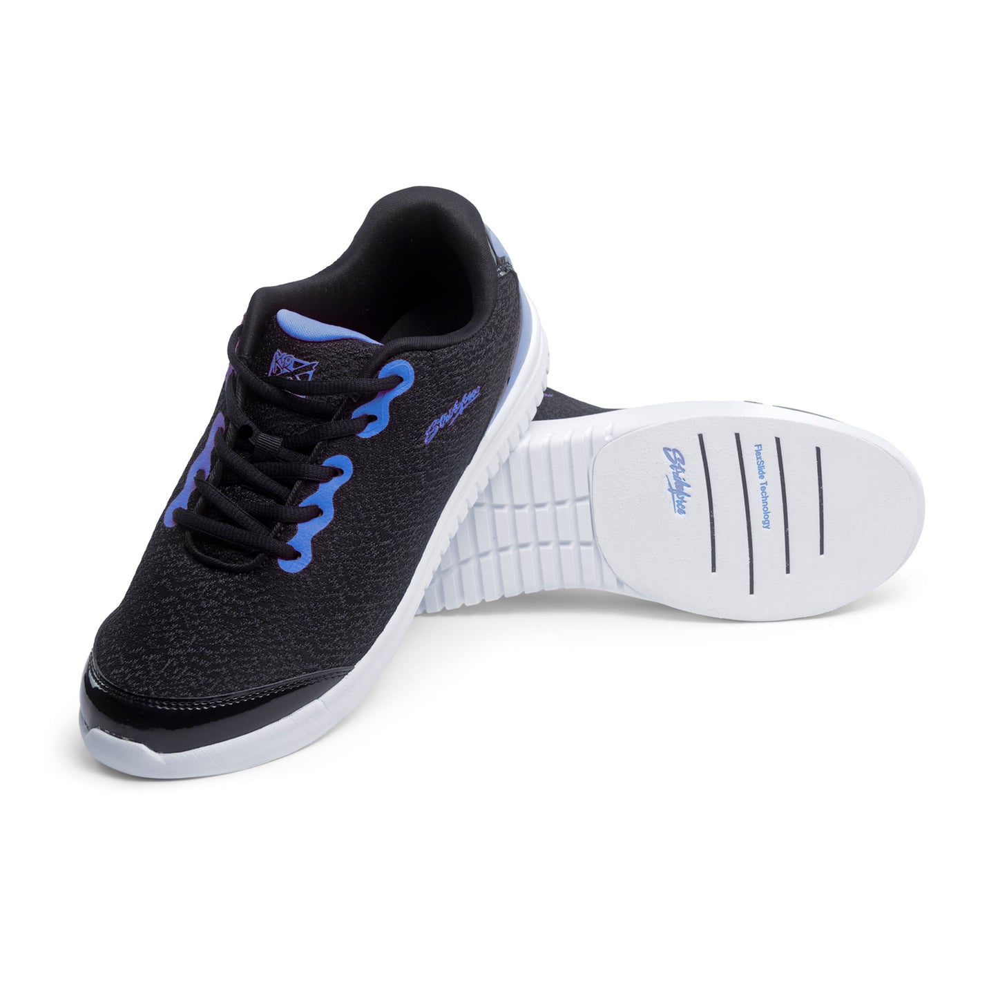 KR Strikeforce Glitz Black/Blue Womens Bowling Shoes