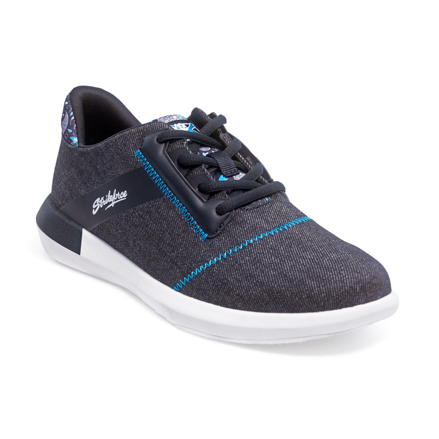 Kr Strikeforce Lux Black/Ocean Blue Women's Bowling Shoes