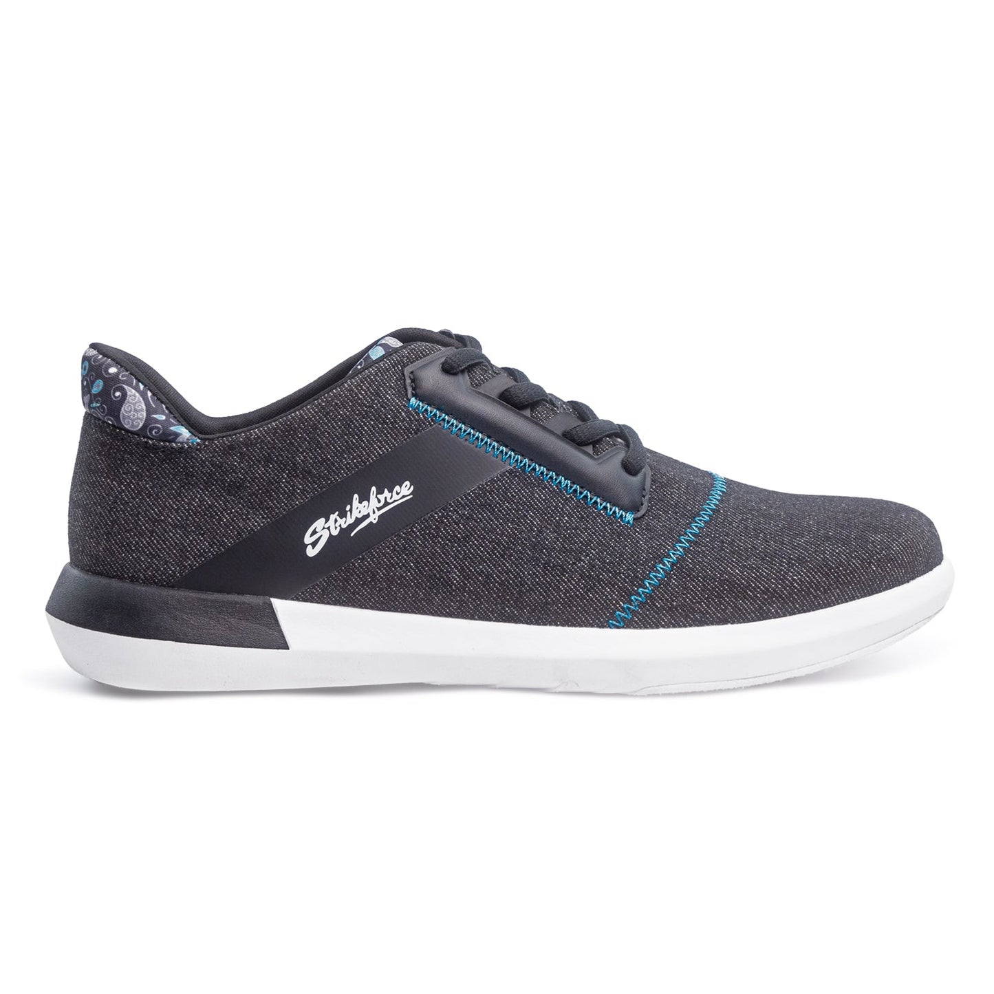 Kr Strikeforce Lux Black/Ocean Blue Women's Bowling Shoes