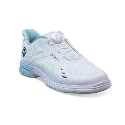 KR Strikeforce Lady Jet White/Teal Right Handed Womens Bowling Shoe