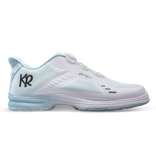 KR Strikeforce Lady Jet White/Teal Right Handed Womens Bowling Shoe