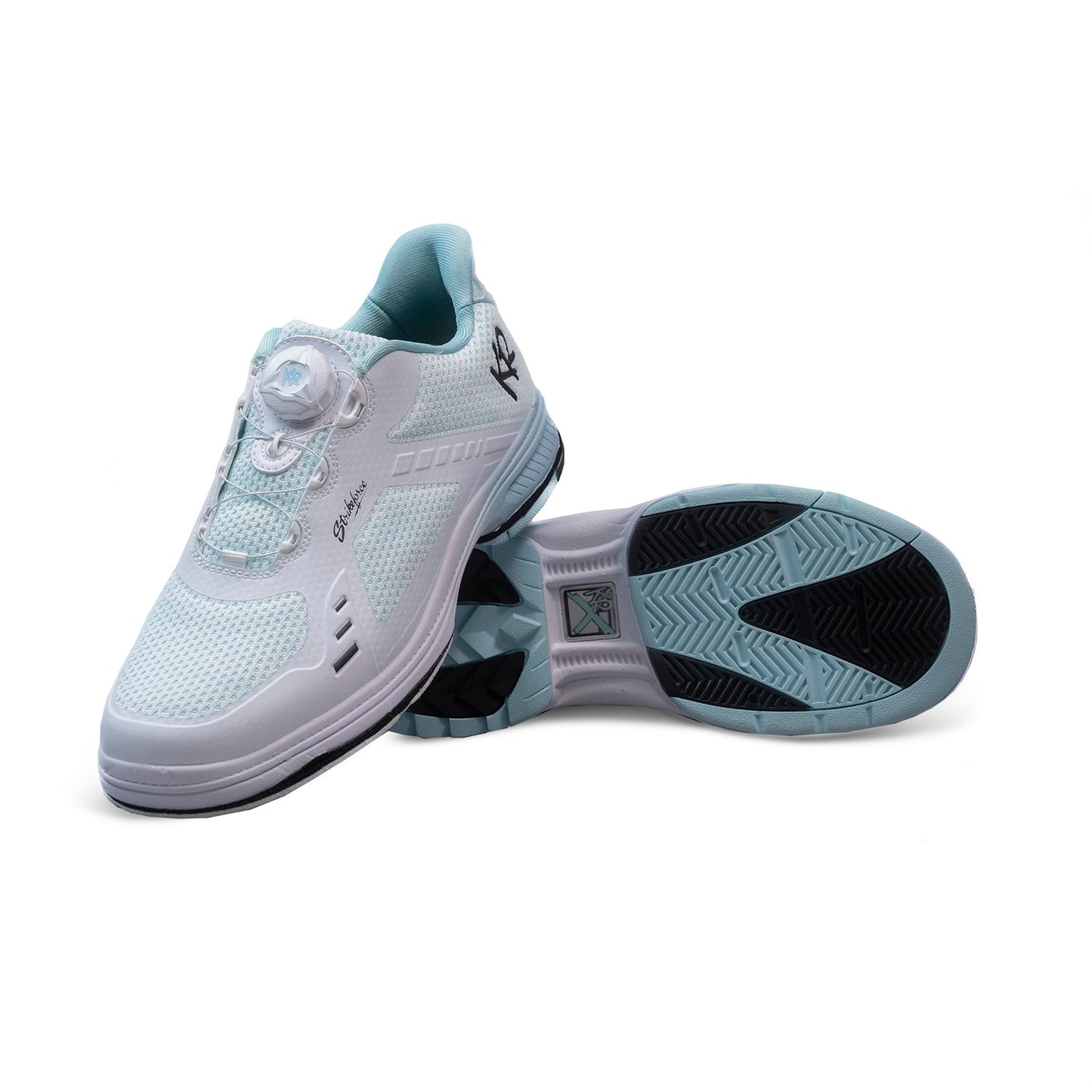 KR Strikeforce Lady Jet White/Teal Right Handed Womens Bowling Shoe