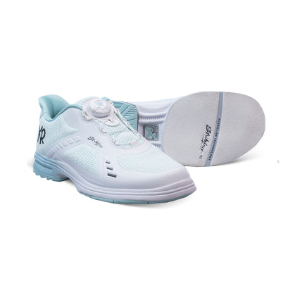 KR Strikeforce Lady Jet White/Teal Right Handed Womens Bowling Shoe