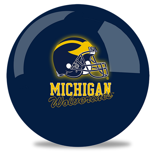 NCAA - University of Michigan OTB Logo Bowling Ball