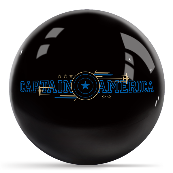 Marvel - Avengers Captain America Logos OTB Bowling Ball