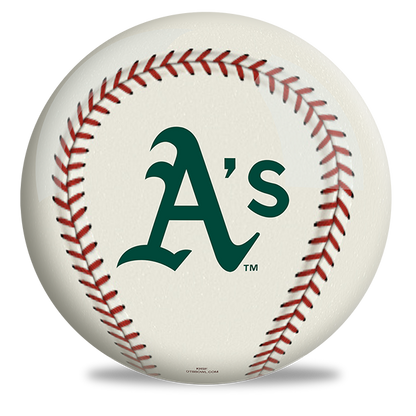 MLB - Oakland Athletics OTB Baseball Bowling Ball
